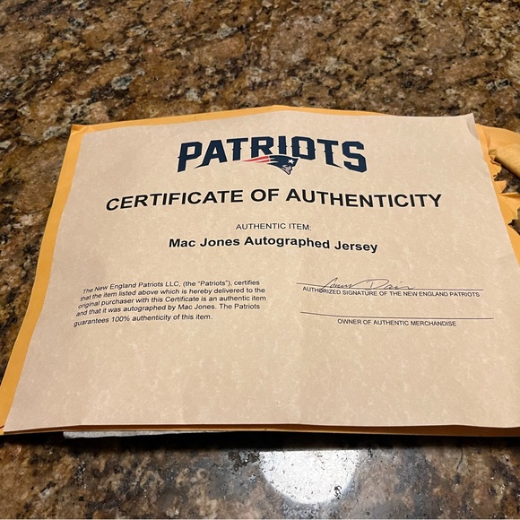 Autographed Mac Jones Jersey - Picture 7 of 7